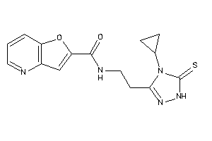 N-[2-(4-cyclopropyl-5-thioxo-1H-1,2,4-triazol-3-yl)ethyl]furo[3,2-b]pyridine-2-carboxamide