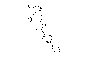 N-[2-(4-cyclopropyl-5-thioxo-1H-1,2,4-triazol-3-yl)ethyl]-4-(2-pyrazolin-1-yl)benzamide