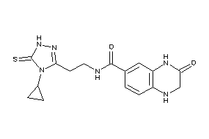 N-[2-(4-cyclopropyl-5-thioxo-1H-1,2,4-triazol-3-yl)ethyl]-3-keto-2,4-dihydro-1H-quinoxaline-6-carboxamide