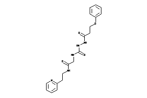 Image of 2-[(3-phenoxypropanoylamino)carbamoylamino]-N-[2-(2-pyridyl)ethyl]acetamide