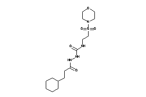 1-(3-cyclohexylpropanoylamino)-3-(2-morpholinosulfonylethyl)urea
