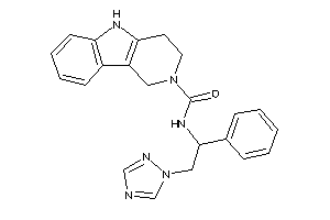 N-[1-phenyl-2-(1,2,4-triazol-1-yl)ethyl]-1,3,4,5-tetrahydropyrido[4,3-b]indole-2-carboxamide