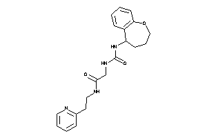 N-[2-(2-pyridyl)ethyl]-2-(2,3,4,5-tetrahydro-1-benzoxepin-5-ylcarbamoylamino)acetamide