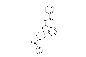 Image of N-[1'-(2-thenoyl)spiro[indane-3,4'-piperidine]-1-yl]isonicotinamide