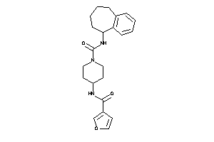 4-(3-furoylamino)-N-(6,7,8,9-tetrahydro-5H-benzocyclohepten-9-yl)piperidine-1-carboxamide