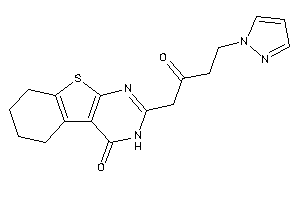 2-(2-keto-4-pyrazol-1-yl-butyl)-5,6,7,8-tetrahydro-3H-benzothiopheno[2,3-d]pyrimidin-4-one