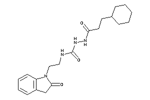 1-(3-cyclohexylpropanoylamino)-3-[2-(2-ketoindolin-1-yl)ethyl]urea