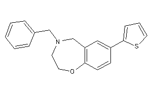 4-benzyl-7-(2-thienyl)-3,5-dihydro-2H-1,4-benzoxazepine