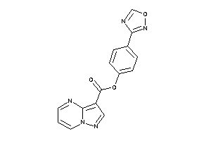 Pyrazolo[1,5-a]pyrimidine-3-carboxylic Acid [4-(1,2,4-oxadiazol-3-yl)phenyl] Ester