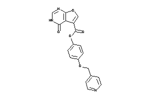 4-keto-3H-furo[2,3-d]pyrimidine-5-carboxylic Acid [4-(4-pyridylmethoxy)phenyl] Ester