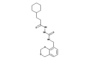 1-(4H-1,3-benzodioxin-8-ylmethyl)-3-(3-cyclohexylpropanoylamino)urea