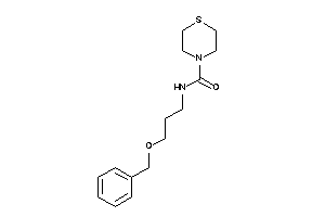 N-(3-benzoxypropyl)thiomorpholine-4-carboxamide