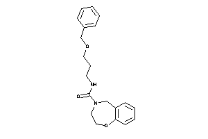 N-(3-benzoxypropyl)-3,5-dihydro-2H-1,4-benzoxazepine-4-carboxamide