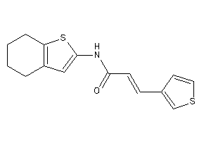 N-(4,5,6,7-tetrahydrobenzothiophen-2-yl)-3-(3-thienyl)acrylamide