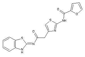 N-[4-[2-(3H-1,3-benzothiazol-2-ylideneamino)-2-keto-ethyl]thiazol-2-yl]-2-furamide