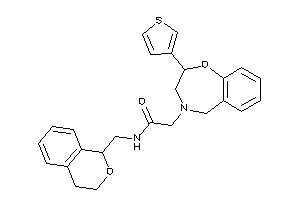 N-(isochroman-1-ylmethyl)-2-[2-(3-thienyl)-3,5-dihydro-2H-1,4-benzoxazepin-4-yl]acetamide