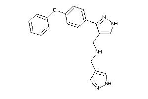 [3-(4-phenoxyphenyl)-1H-pyrazol-4-yl]methyl-(1H-pyrazol-4-ylmethyl)amine