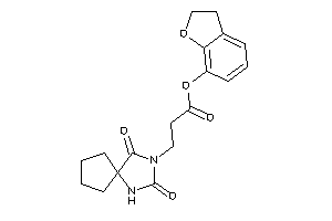 3-(2,4-diketo-1,3-diazaspiro[4.4]nonan-3-yl)propionic Acid Coumaran-7-yl Ester