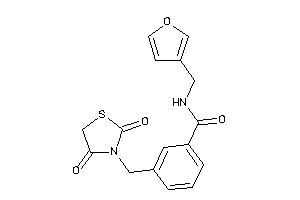 3-[(2,4-diketothiazolidin-3-yl)methyl]-N-(3-furfuryl)benzamide