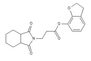 3-(1,3-diketo-3a,4,5,6,7,7a-hexahydroisoindol-2-yl)propionic Acid Coumaran-7-yl Ester