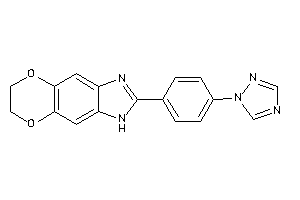 2-[4-(1,2,4-triazol-1-yl)phenyl]-6,7-dihydro-3H-[1,4]dioxino[2,3-f]benzimidazole