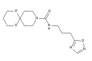 N-[3-(1,2,4-oxadiazol-5-yl)propyl]-7,11-dioxa-3-azaspiro[5.5]undecane-3-carboxamide