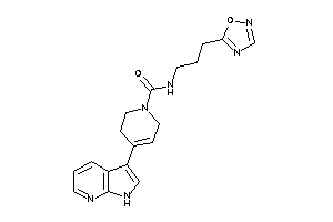 N-[3-(1,2,4-oxadiazol-5-yl)propyl]-4-(1H-pyrrolo[2,3-b]pyridin-3-yl)-3,6-dihydro-2H-pyridine-1-carboxamide