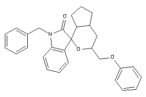 1'-benzyl-3-(phenoxymethyl)spiro[4,4a,5,6,7,7a-hexahydro-3H-cyclopenta[c]pyran-1,3'-indoline]-2'-one