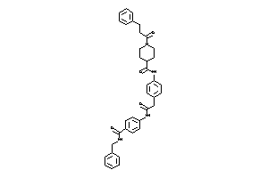N-[4-[2-[4-(benzylcarbamoyl)anilino]-2-keto-ethyl]phenyl]-1-hydrocinnamoyl-isonipecotamide