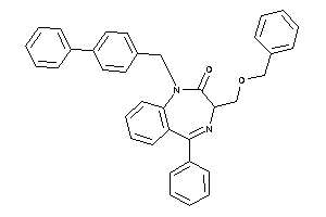 3-(benzoxymethyl)-5-phenyl-1-(4-phenylbenzyl)-3H-1,4-benzodiazepin-2-one