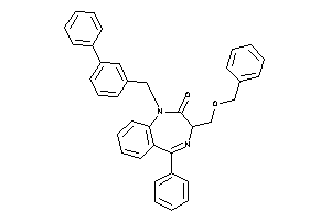 3-(benzoxymethyl)-5-phenyl-1-(3-phenylbenzyl)-3H-1,4-benzodiazepin-2-one