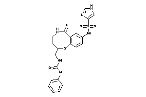 1-[[8-(1H-imidazol-4-ylsulfonylamino)-6-keto-2,3,4,5-tetrahydro-1,5-benzoxazocin-2-yl]methyl]-3-phenyl-urea