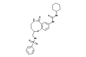 1-[2-(benzenesulfonamidomethyl)-6-keto-2,3,4,5-tetrahydro-1,5-benzoxazocin-8-yl]-3-cyclohexyl-urea