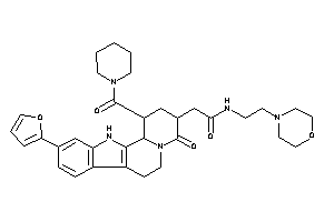 2-[10-(2-furyl)-4-keto-1-(piperidine-1-carbonyl)-2,3,6,7,12,12b-hexahydro-1H-pyrido[2,1-a]$b-carbolin-3-yl]-N-(2-morpholinoethyl)acetamide
