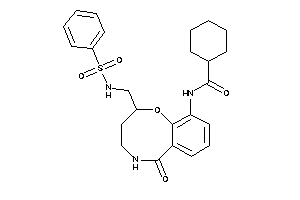 N-[2-(benzenesulfonamidomethyl)-6-keto-2,3,4,5-tetrahydro-1,5-benzoxazocin-10-yl]cyclohexanecarboxamide