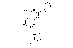 2-(2-ketooxazolidin-3-yl)-N-(2-phenyl-5,6,7,8-tetrahydroquinazolin-5-yl)acetamide