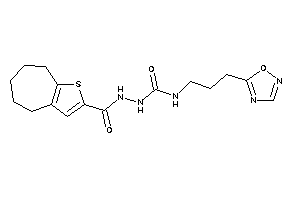 1-[3-(1,2,4-oxadiazol-5-yl)propyl]-3-(5,6,7,8-tetrahydro-4H-cyclohepta[b]thiophene-2-carbonylamino)urea