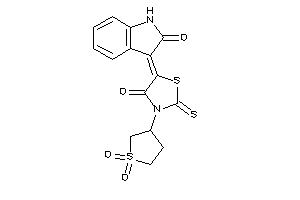 3-(1,1-diketothiolan-3-yl)-5-(2-ketoindolin-3-ylidene)-2-thioxo-thiazolidin-4-one