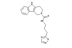 N-[3-(1,2,4-oxadiazol-5-yl)propyl]-1,3,4,5-tetrahydropyrido[4,3-b]indole-2-carboxamide