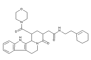 N-(2-cyclohexen-1-ylethyl)-2-[4-keto-1-(morpholine-4-carbonyl)-2,3,6,7,12,12b-hexahydro-1H-pyrido[2,1-a]$b-carbolin-3-yl]acetamide