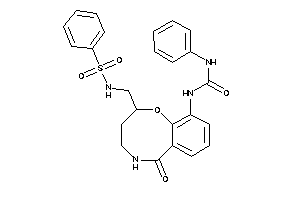 1-[2-(benzenesulfonamidomethyl)-6-keto-2,3,4,5-tetrahydro-1,5-benzoxazocin-10-yl]-3-phenyl-urea