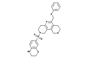 2-(3,4-dihydro-2H-1,4-benzoxazin-7-ylsulfonyl)-6-(phenoxymethyl)-1,3,4,7,8,10-hexahydropyrano[4,3-c][1,6]naphthyridine