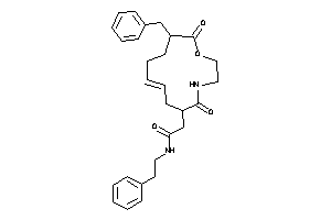 2-(7-benzyl-8,13-diketo-9-oxa-12-azacyclotridec-3-en-1-yl)-N-phenethyl-acetamide
