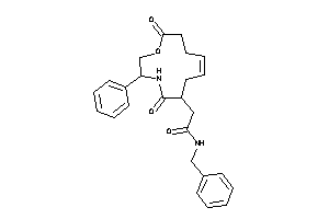 N-benzyl-2-(7,12-diketo-10-phenyl-8-oxa-11-azacyclododec-3-en-1-yl)acetamide
