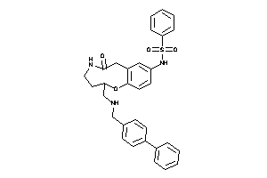 N-[6-keto-2-[[(4-phenylbenzyl)amino]methyl]-3,4,5,7-tetrahydro-2H-1,5-benzoxazonin-9-yl]benzenesulfonamide