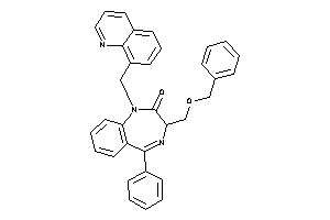 Image of 3-(benzoxymethyl)-5-phenyl-1-(8-quinolylmethyl)-3H-1,4-benzodiazepin-2-one