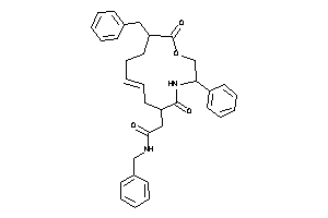Image of N-benzyl-2-(7-benzyl-8,13-diketo-11-phenyl-9-oxa-12-azacyclotridec-3-en-1-yl)acetamide