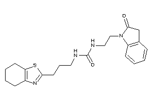 1-[2-(2-ketoindolin-1-yl)ethyl]-3-[3-(4,5,6,7-tetrahydro-1,3-benzothiazol-2-yl)propyl]urea