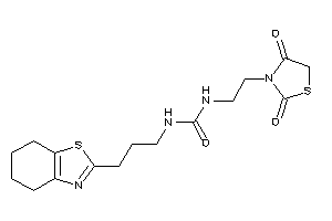 1-[2-(2,4-diketothiazolidin-3-yl)ethyl]-3-[3-(4,5,6,7-tetrahydro-1,3-benzothiazol-2-yl)propyl]urea