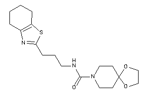 N-[3-(4,5,6,7-tetrahydro-1,3-benzothiazol-2-yl)propyl]-1,4-dioxa-8-azaspiro[4.5]decane-8-carboxamide